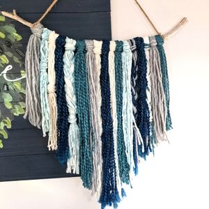 Boho chic macrame wall decor
